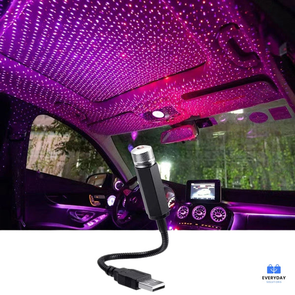Mini LED Star Projector – USB Galaxy Light for Car