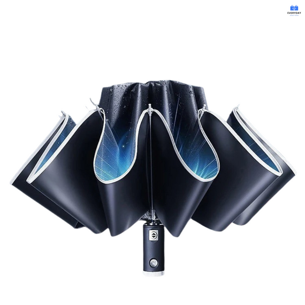 Automatic Waterproof Umbrella with LED Flashlight